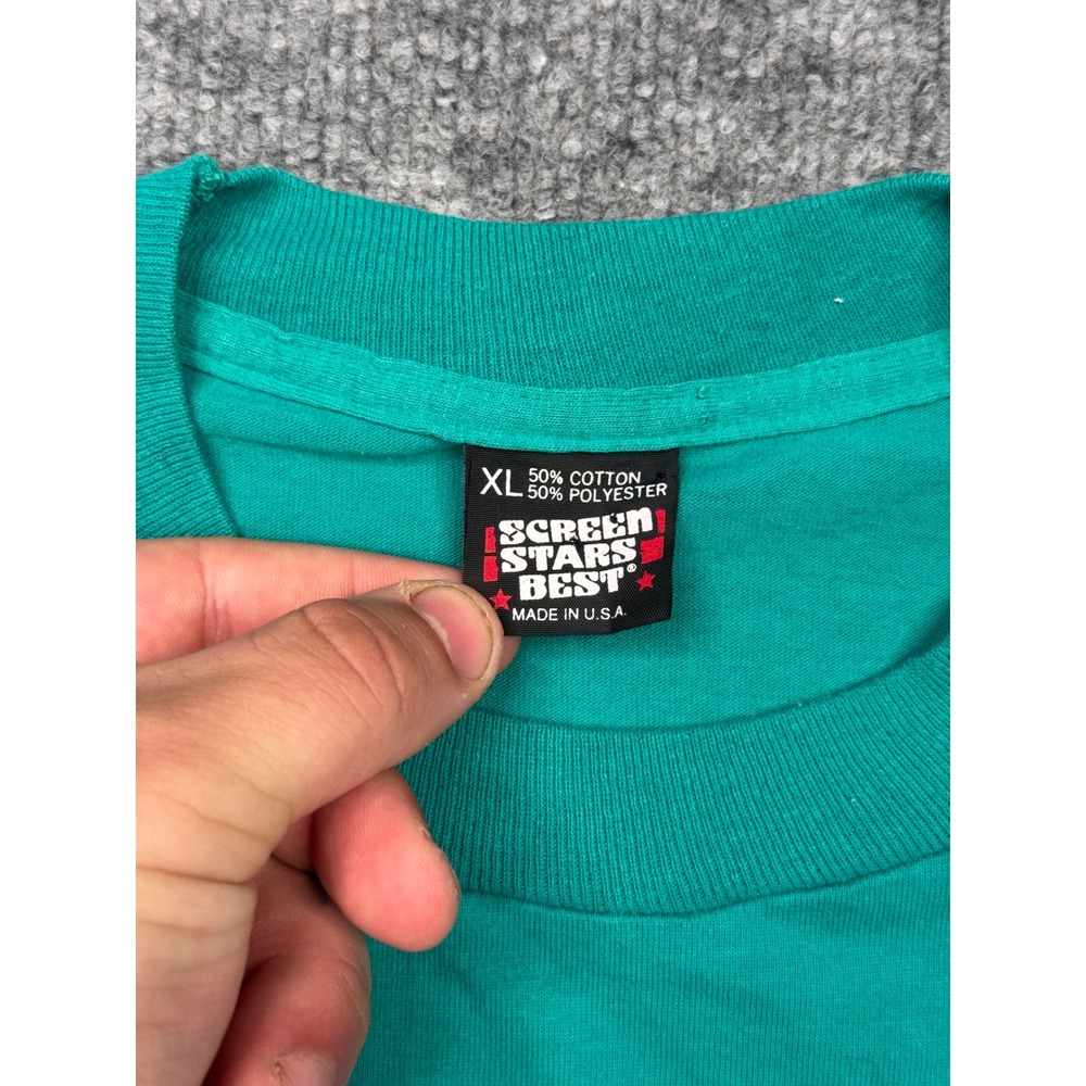 Vintage 1993 Sony Pictures Entertainment T-Shirt XL Screen Stars Teal Green 90s‎ - Picture 2 of 10